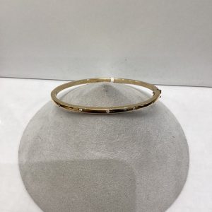 Yellow Gold Diamond Bangle